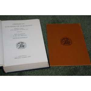   College Of Surgeons & 1972 Supplement The Lakeside Press Books