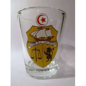  Tunisia Coat Of Arms Shot Glass