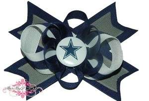 Dallas Cowboys Hair Bow on a Headband Baby NFL  
