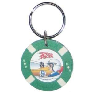  Speed Racer Racing Poker Chip Keychain: Toys & Games