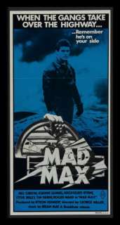 MAD MAX * AUSTRALIAN ORIGINAL MOVIE POSTER DAYBILL 1980  