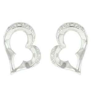 14K White Gold Diamond Earring Diamond quality AA (I1 I2 clarity, G I 