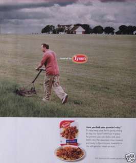 2006 TYSON FOODS POWERED BY Magazine Print Ad  