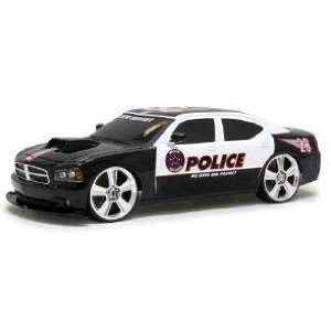   10 Scale Radio Controlled 6V Police Charger   Black Toys & Games