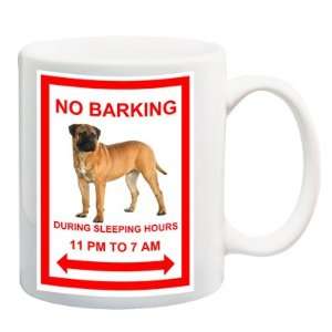    Bullmastiff No Barking Coffee Tea Mug 15 oz 