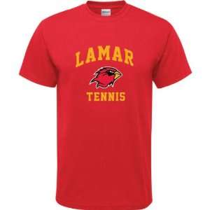 Lamar Cardinals Red Youth Tennis Arch T Shirt: Sports 