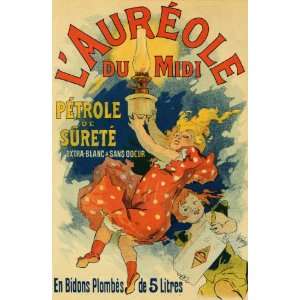  LAMP AUREOLE CHILDREN PARIS FRENCH VINTAGE POSTER CANVAS 