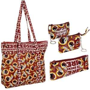   Beans Washington Redskins Fabric Bag 3 Piece Set: Sports & Outdoors
