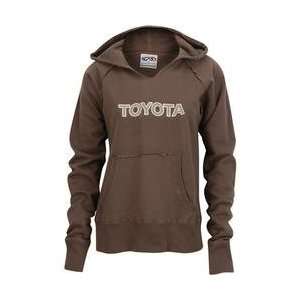  Checkered Flag Toyota Ladies Embroidered Hoodie   TOYOTA 