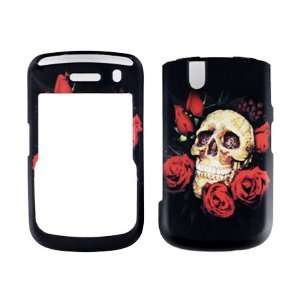 : Skull+Rose Premium Designer Hard Protector Case for Blackberry Tour 