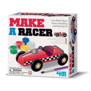 MAKE A RACER: childrens car plaster molding and painting kit for boys 