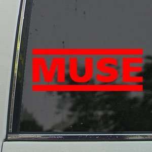  MUSE Red Decal Rock Band Car Truck Bumper Window Red 