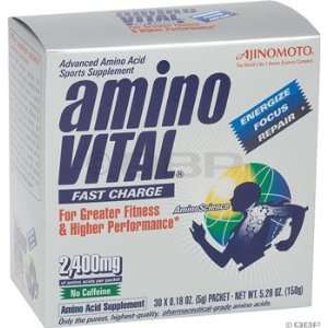 Amino Vital Fast Charge Powder Citrus; 30 Pack  Sports 