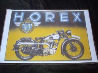 Horex Motorcycle Advertisment Poster Print  