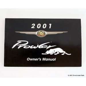    2001 Chrysler Prowler Owners Manual Guide Book Chrysler Books