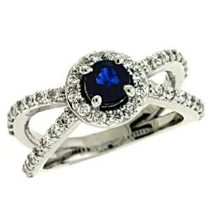  S. Kashi and Sons C5762 SWG Sapphire and Diamond Ring 
