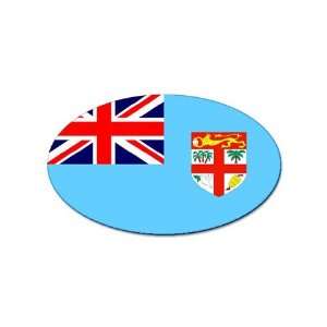 Fiji Flag oval sticker