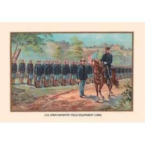  Paper poster printed on 12 x 18 stock. U.S. Army Infantry 