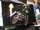 brett metcalfe signed 2008 poster supercross co a expedited shipping