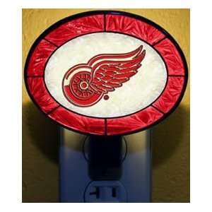  Detroit Red Wings NHL Stained Glass Night Light: Home 