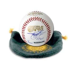  Todd Helton Signed Baseball   World Series Inscribed 07 WS 