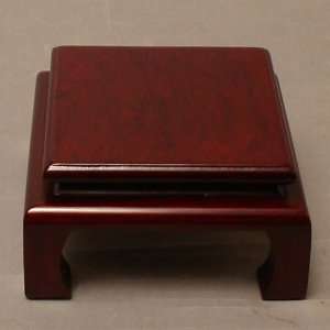  4 Asian Oriental Square Stand   Brown
