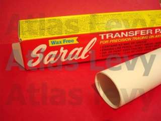 Saral Transfer Paper White for Tracing. No Wax  
