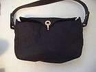   Nylon Leather Handbag Purse Bag Authentic Flap Medium Womens Nickel
