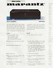 Marantz MA 24, MA 22, SC 22, PH 22 Amplifier Brochure  