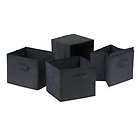   Drawer Stackable Cube Storage Organizer Foldable Baskets w/ Handle