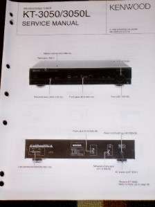 Kenwood KT 3050/3050L Stereo Tuner Service Manual  
