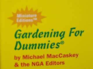Gardening For Dummies Book mini HARDCOVER summer flower  
