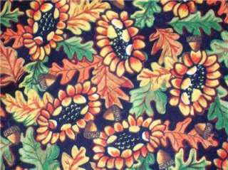 New Fall Sunflowers Fabric BTY Flower Plants Autumn  