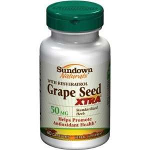   Sundown Naturals  Grape Seed XTRA, 60 capsules: Health & Personal Care