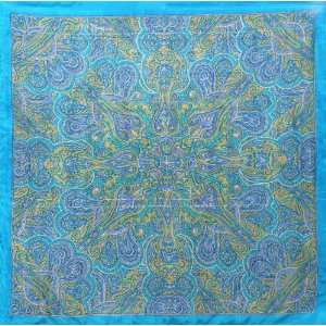   Paisley Print   Hippie Style   Turquoise, Blue & Gold: Toys & Games