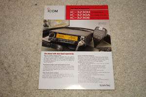 Icom IC 3230H Mobile FM Transceiver Advertising Flyer  