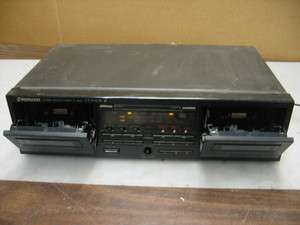Pioneer CT W451R Stereo Dual Cassette Tape Deck  
