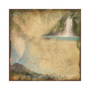   Costa Rica Collection   12 x 12 Paper   Costa Rica Map: Arts, Crafts