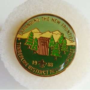 Boy Scout Pin Back Expanding The New Frontier 1988 Timberline District 