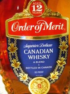 1971 Canadian Whiskey Order of Merit w/velvet bag  