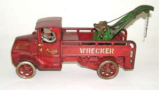 Rare Arcade Mack Cast Iron Wrecker and Service Truck  (DP 