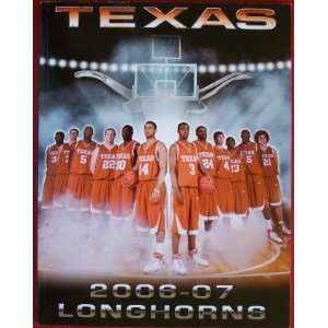   2006 07 Longhorns Texas Basketball Media Guide Scott McConnell Books