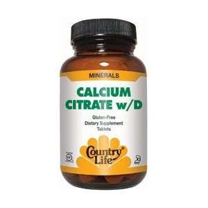 Country Life Calcium Citrate With Vitamin D 120 Tablets 