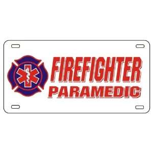 Firefighter Paramedic License Plate