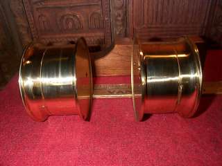 Airguide Ships Bell Brass Clock & Brass Barometer Desk set VGC Nr 