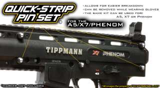 TechT Quick Strip Body Pin Set   Tippmann A5, X7, Phenom  