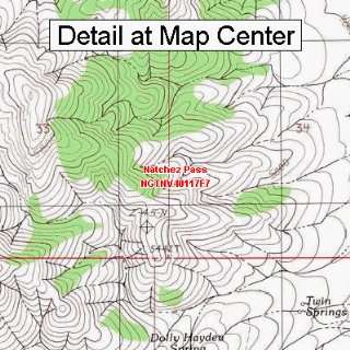  USGS Topographic Quadrangle Map   Natchez Pass, Nevada 