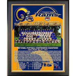  Healy St. Louis Rams Super Bowl Xxxiv Champions 13X16 Team 