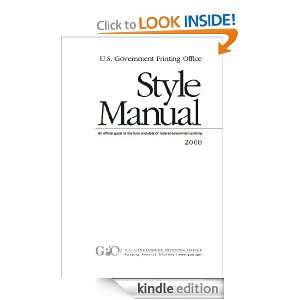 Government Printing Office Style Manual Robert C. Tapella 