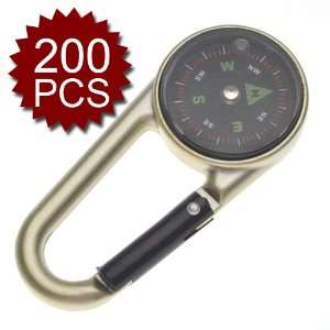   )Aluminum Carabiner Style Compasses, Wholesale Lot